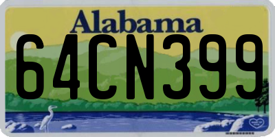 AL license plate 64CN399