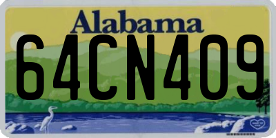 AL license plate 64CN409