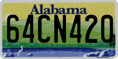 AL license plate 64CN420
