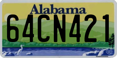 AL license plate 64CN421