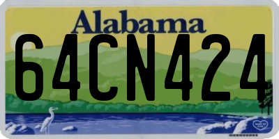 AL license plate 64CN424