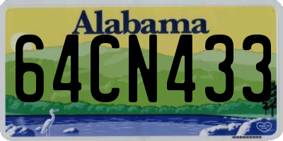 AL license plate 64CN433