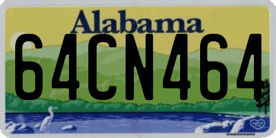 AL license plate 64CN464