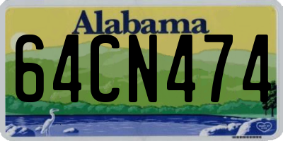 AL license plate 64CN474