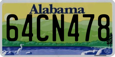 AL license plate 64CN478
