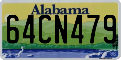 AL license plate 64CN479