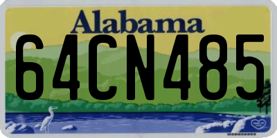 AL license plate 64CN485