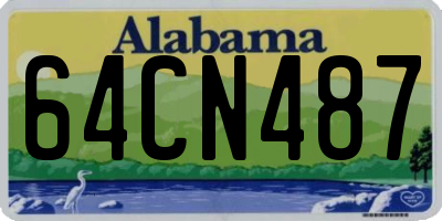 AL license plate 64CN487