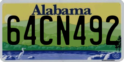AL license plate 64CN492