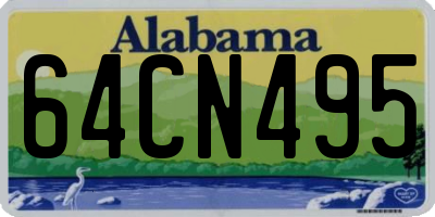 AL license plate 64CN495