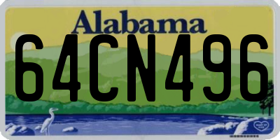 AL license plate 64CN496