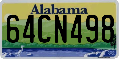 AL license plate 64CN498