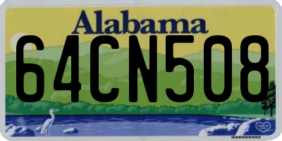 AL license plate 64CN508
