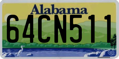 AL license plate 64CN511