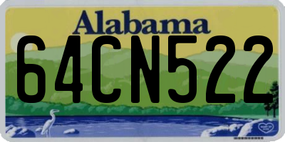 AL license plate 64CN522