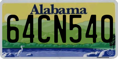 AL license plate 64CN540