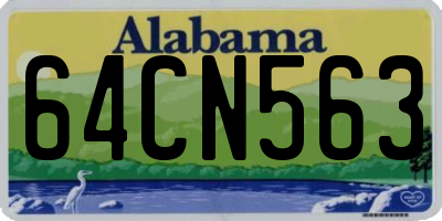 AL license plate 64CN563