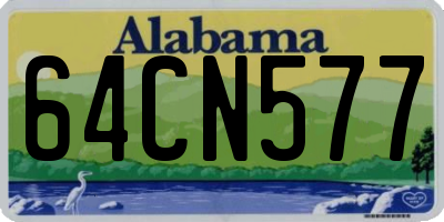 AL license plate 64CN577