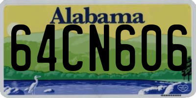 AL license plate 64CN606