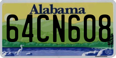 AL license plate 64CN608