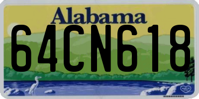 AL license plate 64CN618