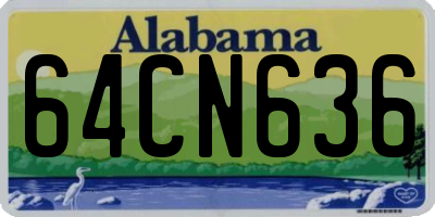 AL license plate 64CN636