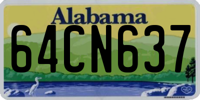 AL license plate 64CN637