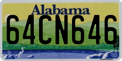 AL license plate 64CN646