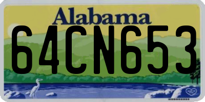 AL license plate 64CN653