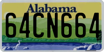 AL license plate 64CN664