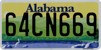 AL license plate 64CN669