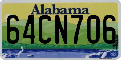 AL license plate 64CN706