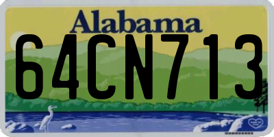AL license plate 64CN713