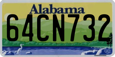 AL license plate 64CN732
