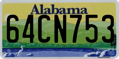 AL license plate 64CN753