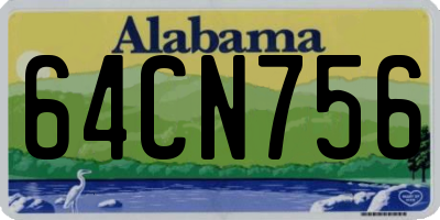 AL license plate 64CN756