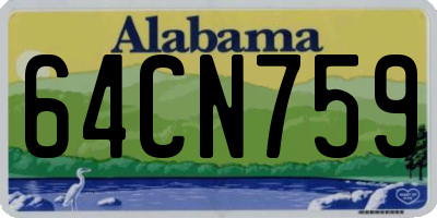 AL license plate 64CN759