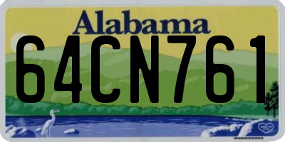 AL license plate 64CN761