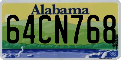 AL license plate 64CN768