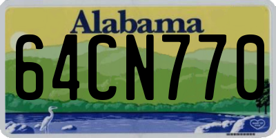 AL license plate 64CN770