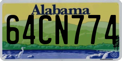 AL license plate 64CN774