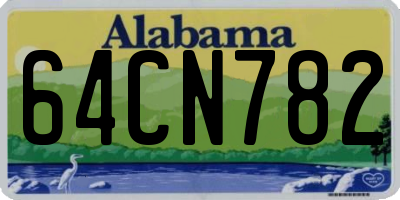 AL license plate 64CN782