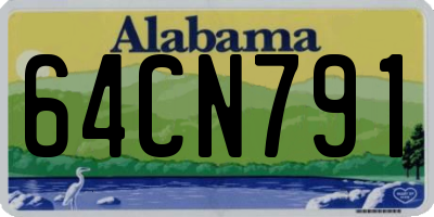 AL license plate 64CN791