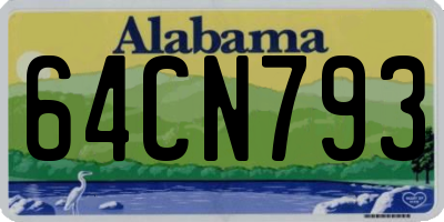 AL license plate 64CN793
