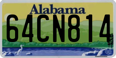 AL license plate 64CN814