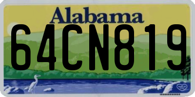 AL license plate 64CN819
