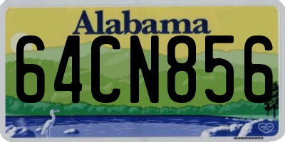 AL license plate 64CN856