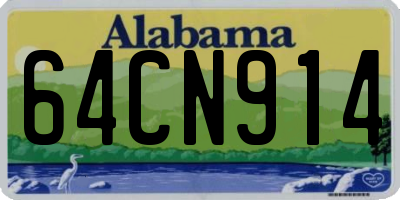 AL license plate 64CN914