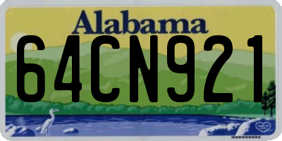 AL license plate 64CN921