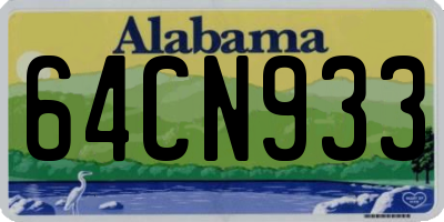 AL license plate 64CN933
